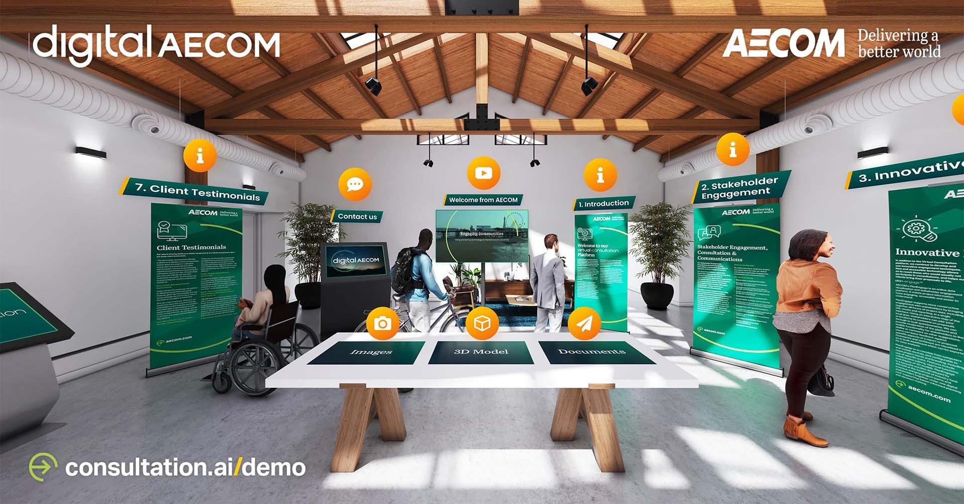 an example of AECOMs virtual consultation 
